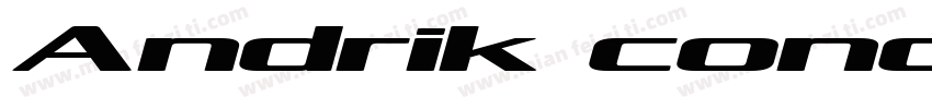 Andrik cond Regular字体转换